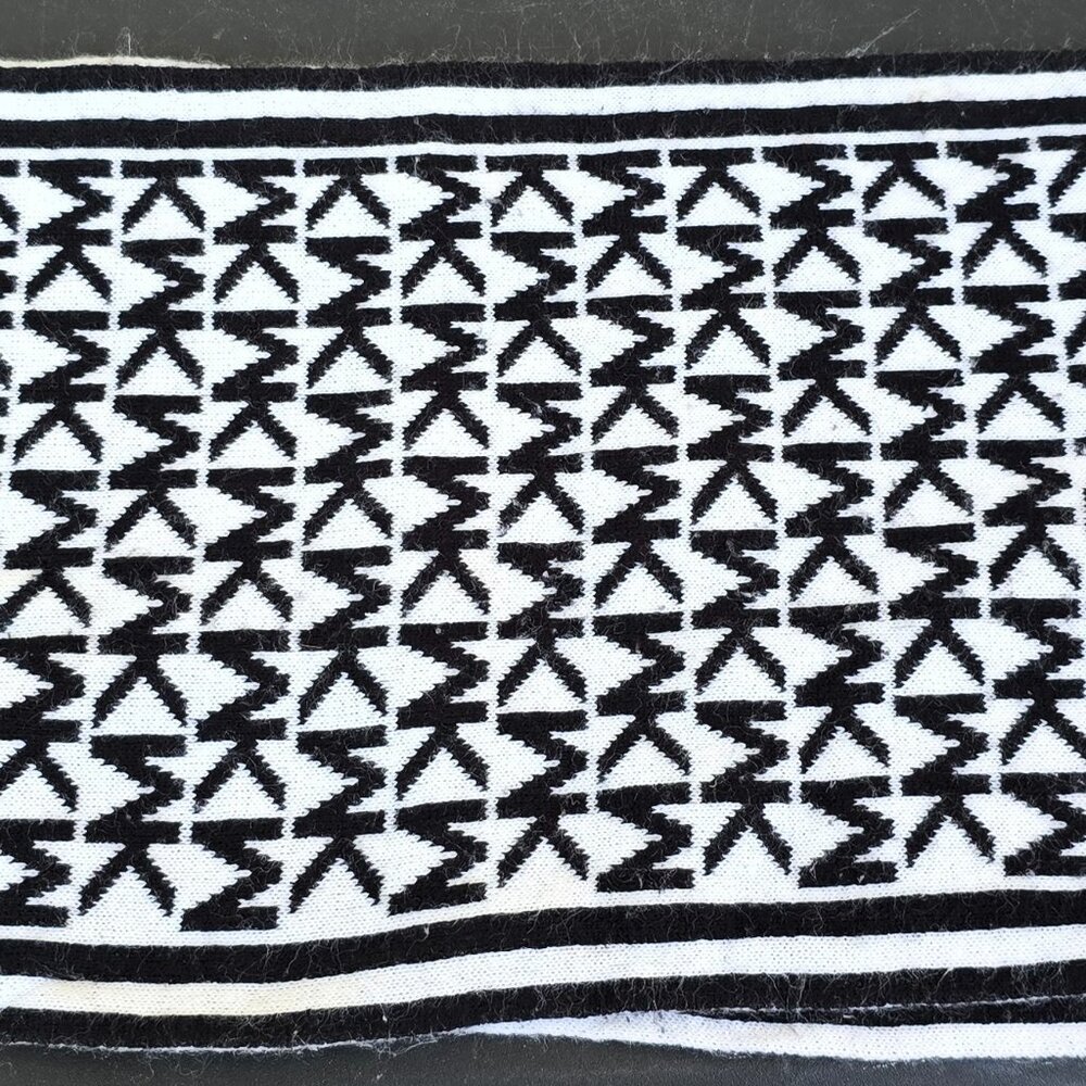 michael kors Black and White Patterned scarf